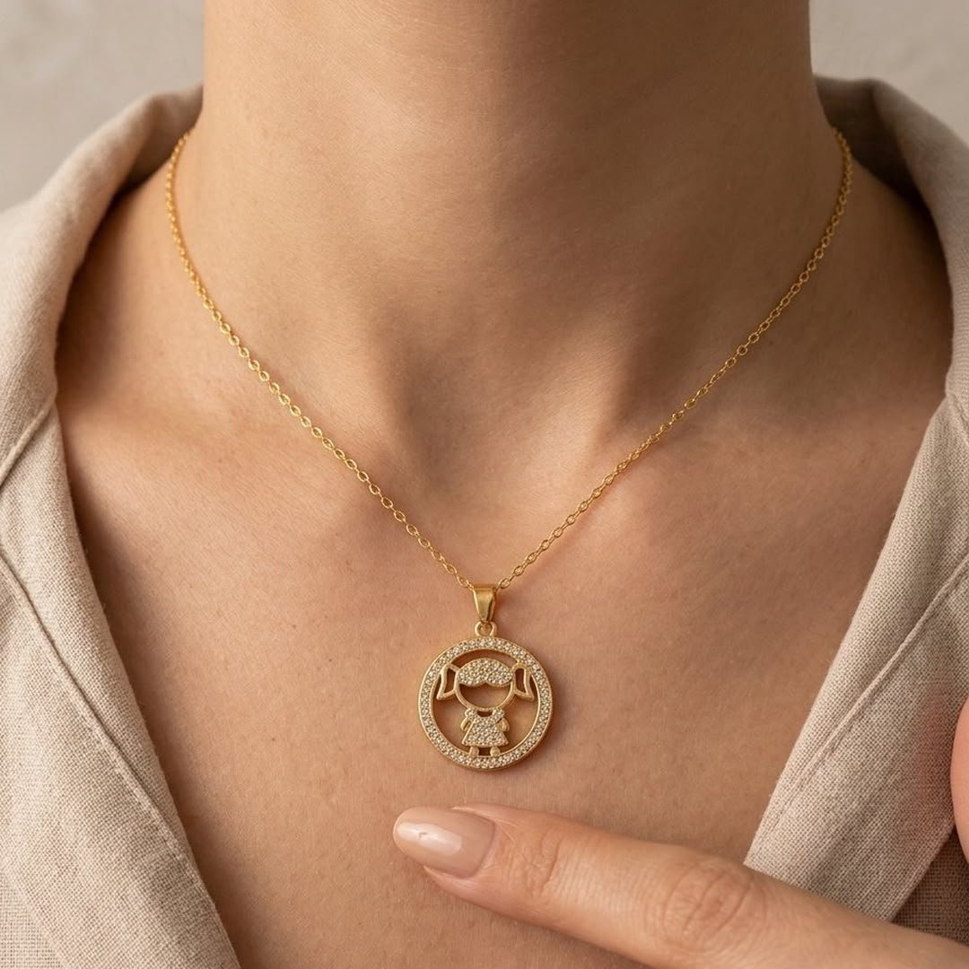 Choker Menina Cravejado em Zircônia Cristal em Aço – Alice