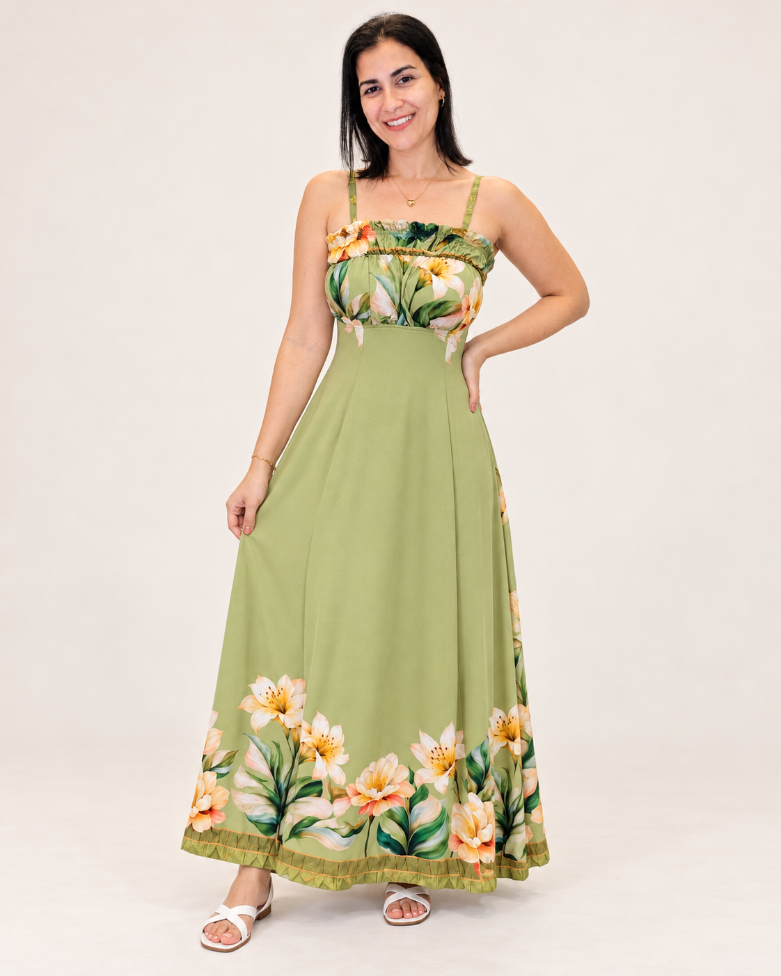 Vestido Longo Floral – Ísis