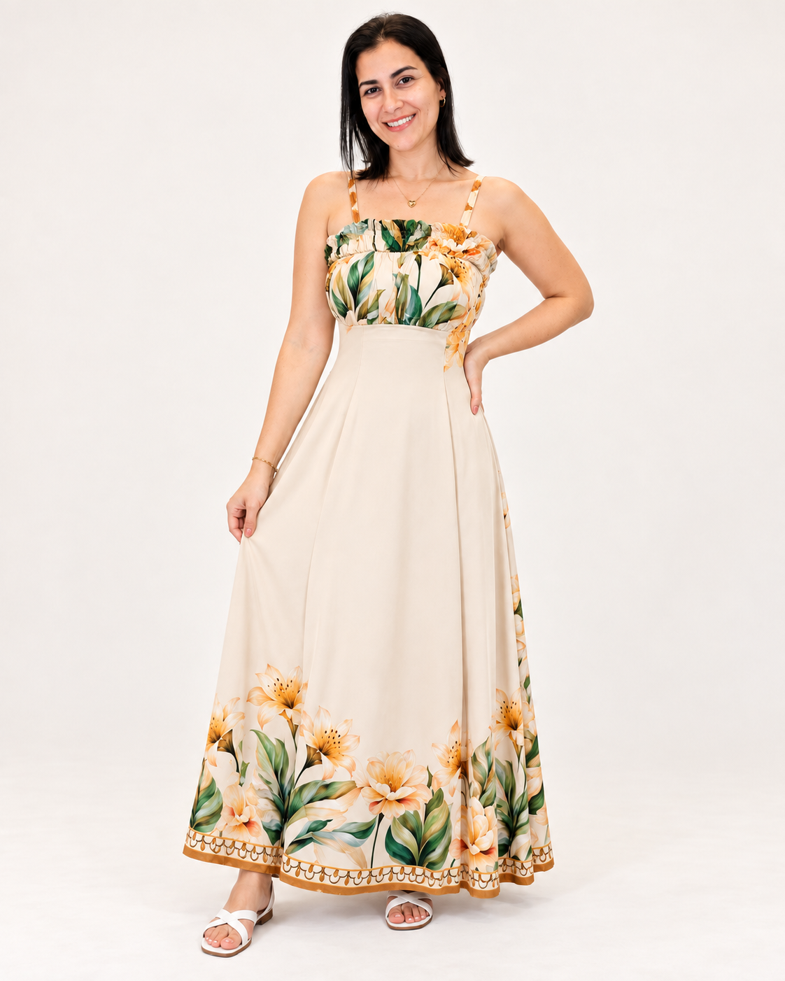 Vestido Longo Floral – Ísis